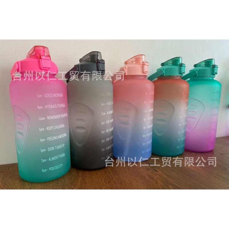 Botol Minum Tritan 2L /Botol Penanda Waktu Minum /Drink Reminder