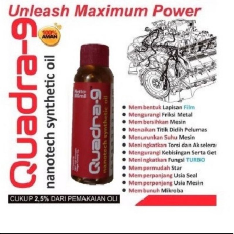 Quadra-9 oil nano energizer  mobil  100 ml