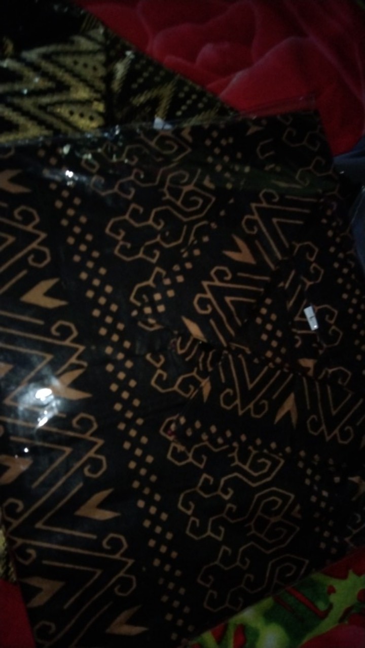 Size M L Xl Xxl Bswart Batik Hrb026 Kenongo Hem Batik Monochrome Semut Coklat Kemeja Batik Pria