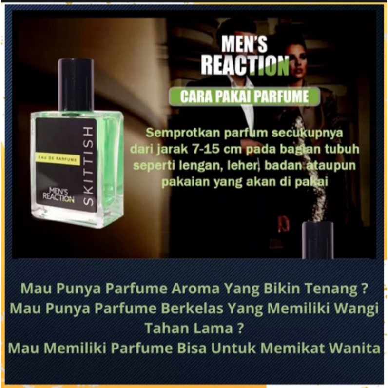 [ TERVIRAL ] Men's Reaction Skittish Eau De Parfum