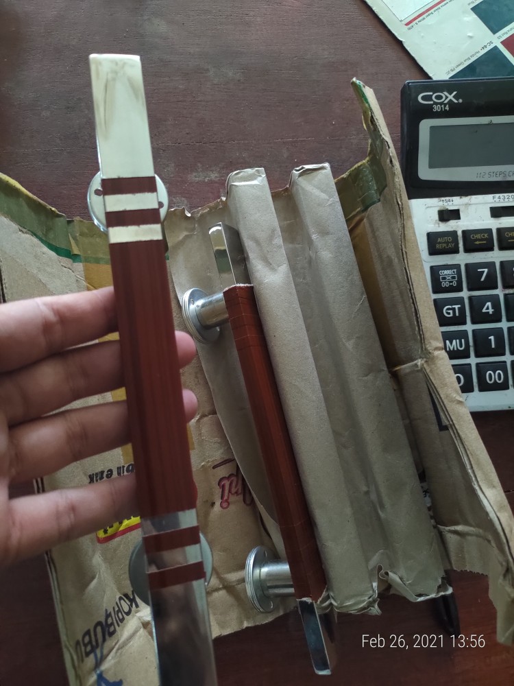 Handle Pintu Rumah Gp K Ck Kmb 25 Cm Tarikan Pintu Kotak 1x2cm Gagang Pintu Pipih Kunci Pintu.lemari