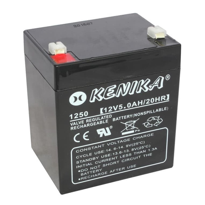 Battery UPS KENIKA 1250 12V 5ah - Baterai UPS Kenika 12V5.0AH/20HR