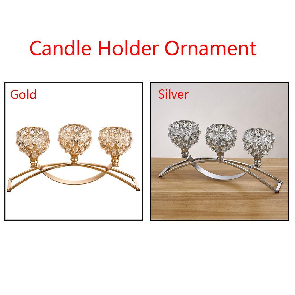 Populer 3 Arms Candelabras New Tealight Romantic Candlestick