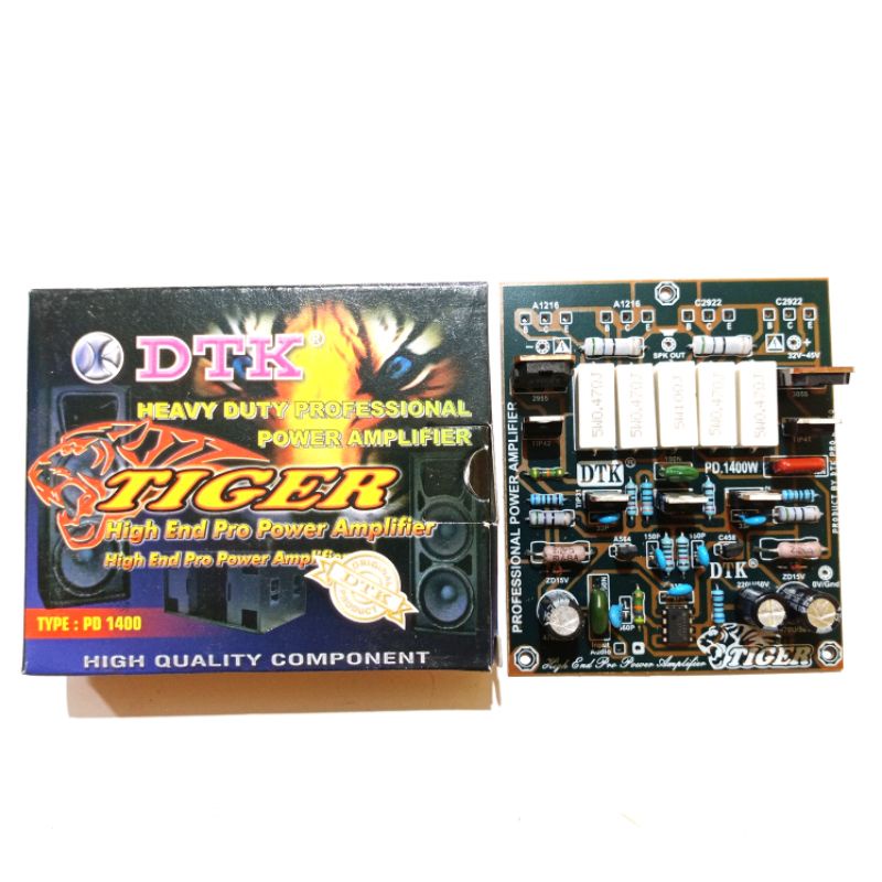 Kit Professional Power Amplifier DTK PD 1400 Mono Tiger 1400W