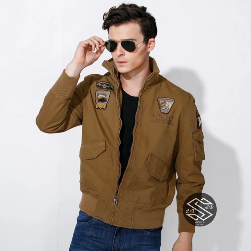 Jaket Bomber Legend Pilot Original Sensor / Jaket kanvas tebal pria / jaket bomber pria distro