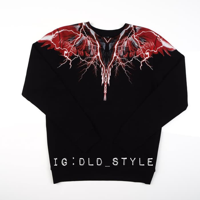 JUAL KAUS BAJU MARCELO BURLON WORR T-SHIRT MIRROR QUALITY 1:1 ORI - Hitam, L