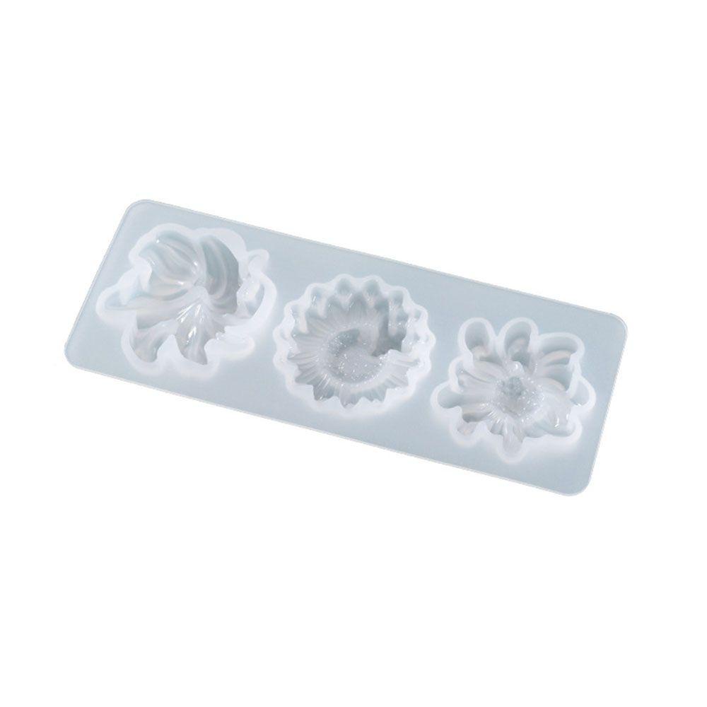 Solighter 3D Mahkota Handmade Kristal DIY Kerajinan Membuat Perhiasan Alat Cetakan Silikon Bunga Patch
