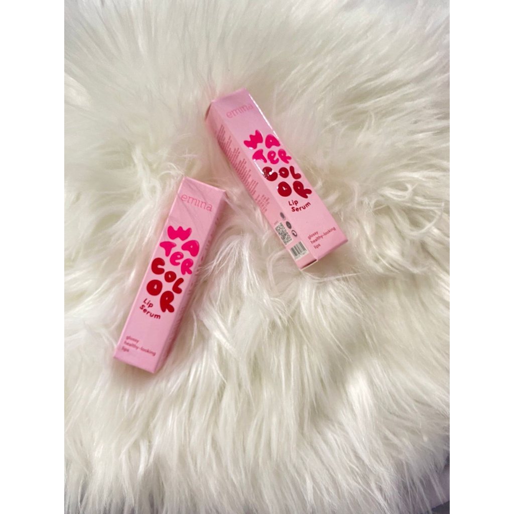 ✿ELYSABETHME✿ Emina Lip Serum Water Color lipgloss oil cocok untuk remaja hasil natural bisa buat ombre waterproof maskerproof