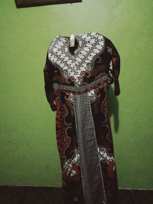 Baju Gamis Batik Wanita - Baju Batik Gamis Allsize Jumbo Model Terbaru Mix Embos