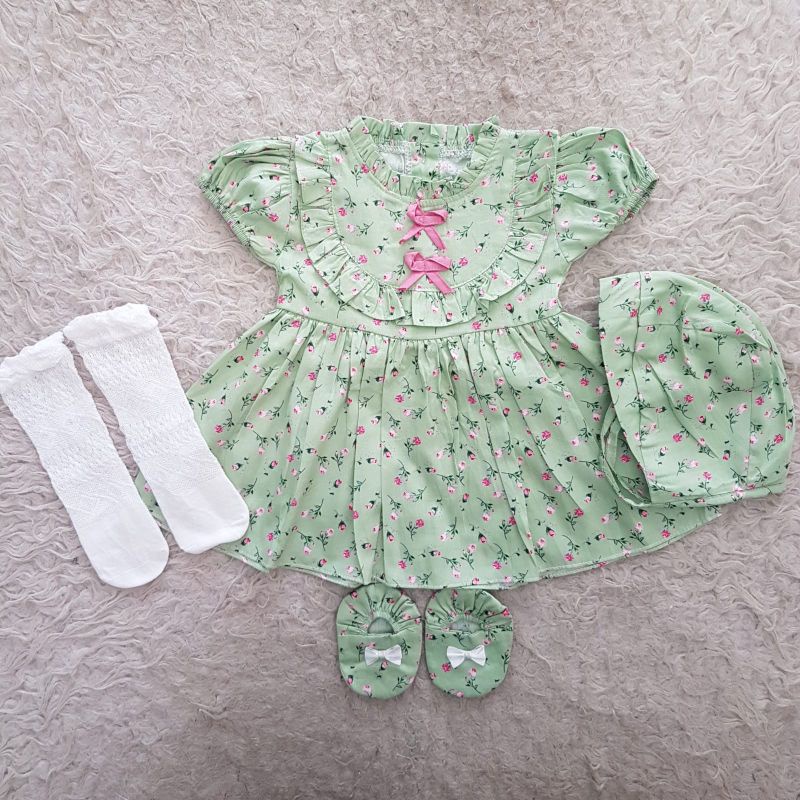 baju bayi Newborn Polkadot bloomer Set-Paket B