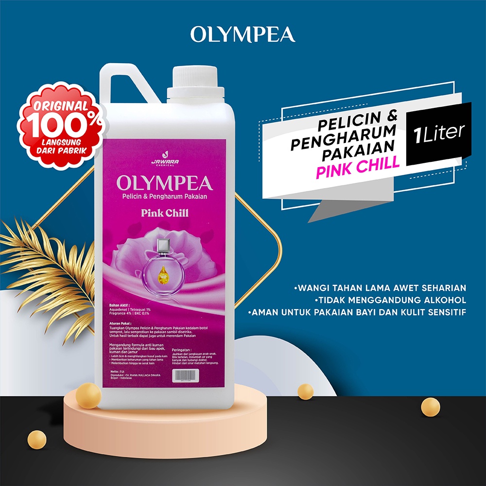 Pelicin Pewangi Pakaian Olympea 1 Liter Non Alkohol