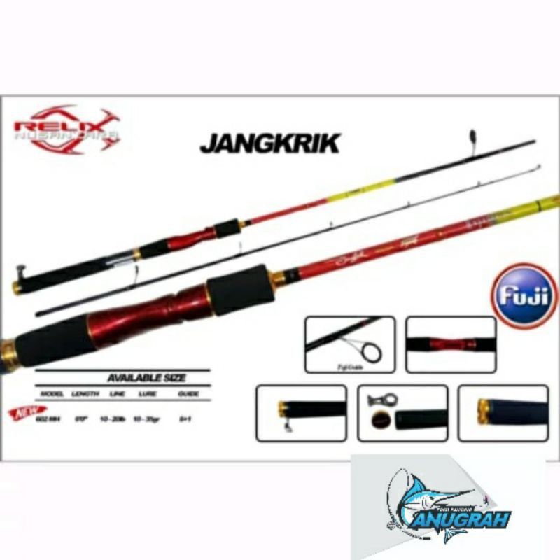 joran relix nusantara jangkrik 180 / 1,8M 20lbs fuji