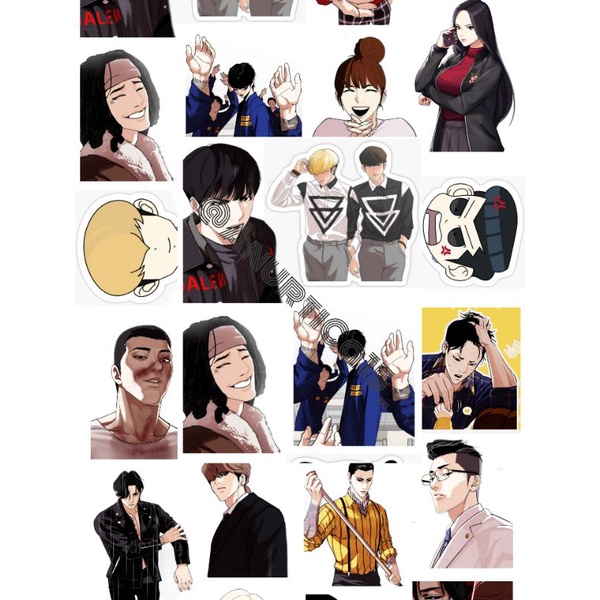 (25 pcs) Murah dan Keren - Stiker Lookism