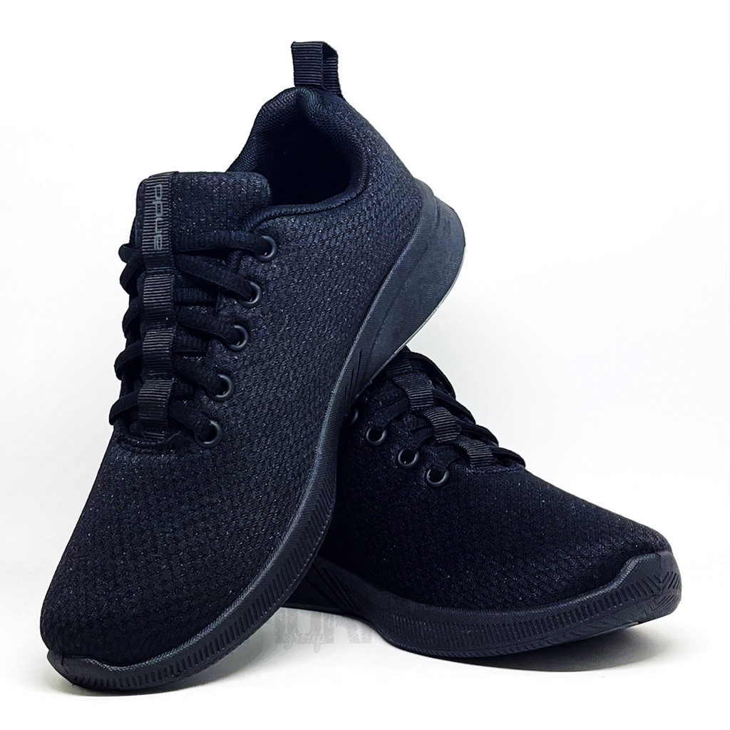 FIURI - ANDO ORIGINAL - BSC ASHER PINO FULL HITAM 29-43 - SEPATU SNEAKERS SPORT KANVAS SOL KARET WANITA PRIA - SEPATU KETS TRENDY ANAK PEREMPUAN LAKI-LAKI - SEPATU OLAHRAGA LARI FITNES KERJA KULIAH SEKOLAH SD SMP SMA BERTALI CEWEK COWOK MURAH PROMO DISKON