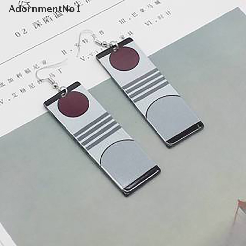 (AdornmentNo1) Anting Gantung Panjang Kait Motif Anime Demon Slayer Tanjiro Bahan Akrilik Untuk Wanita / Cosplay