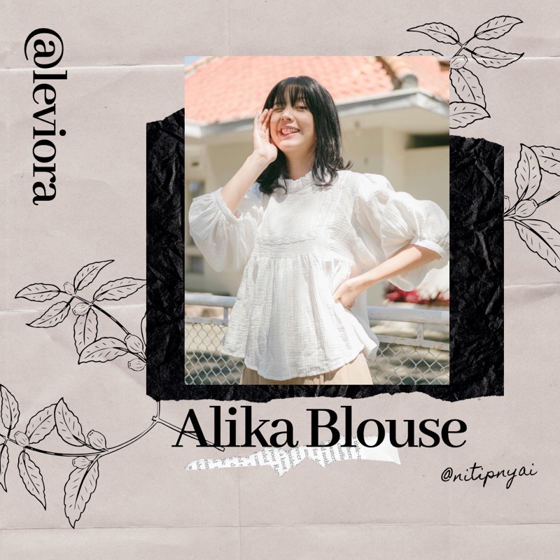 ALIKA BLOUSE by LEVIORA (titipan)