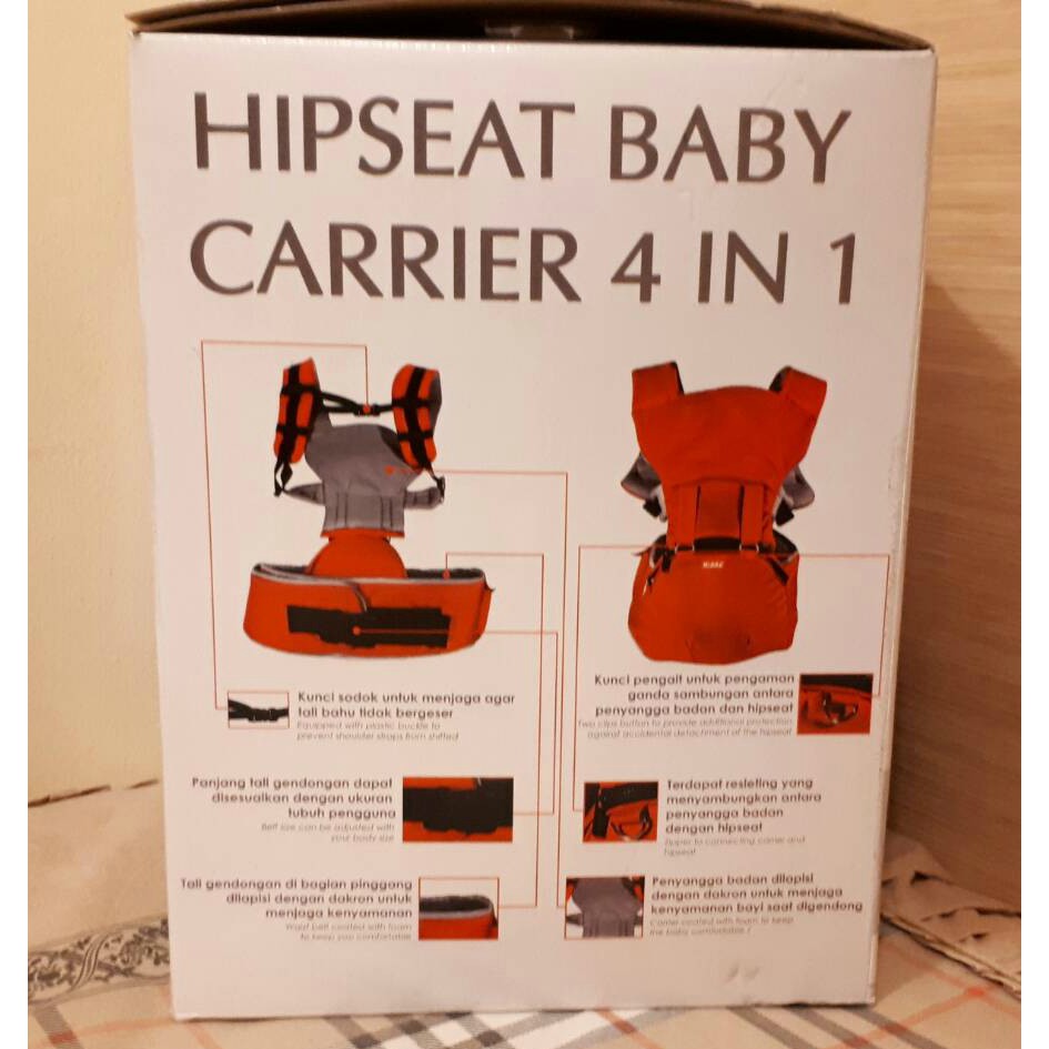 Kiddy Hiprest / Hipseat Baby Carrier / Gendongan Bayi 4 in 1