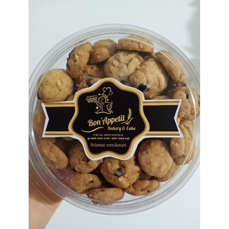 

vanilla chococip kacang premium toples 500 gr