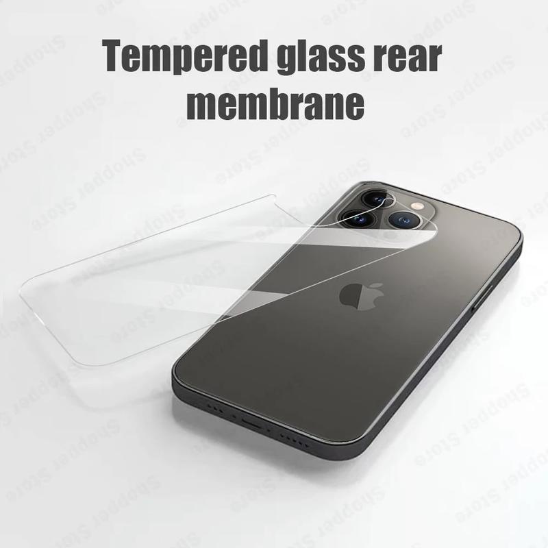 Pelindung Layar Tempered Glass Depan Belakang Untuk iPhone 14 13 12 Pro Max Mini 14 Plus 14 Pro 13pro 12pro