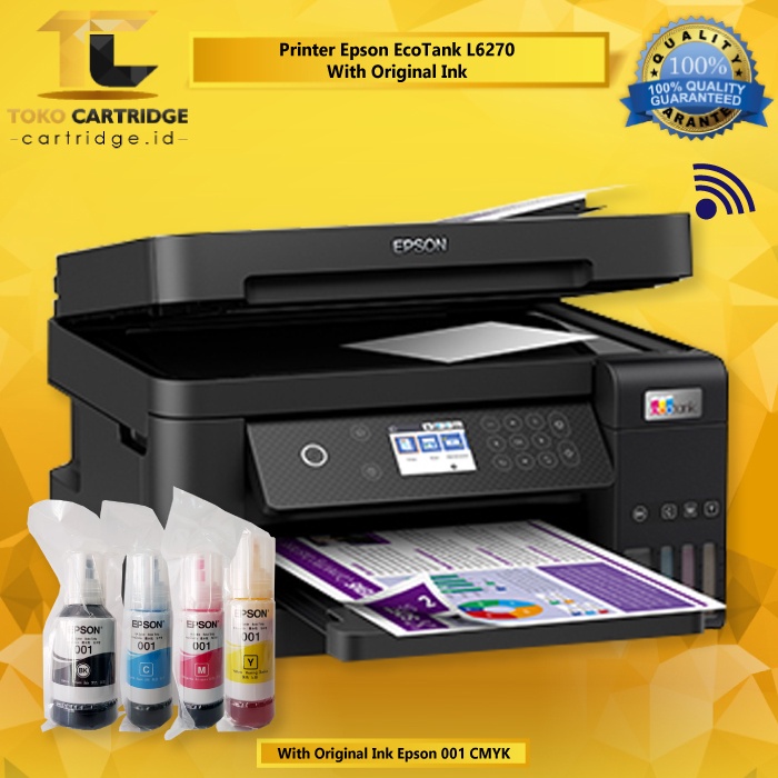 Printer Epson EcoTank L6270 L 6270 l6270  A4 Wi-Fi Duplex All In One Pengganti L6170