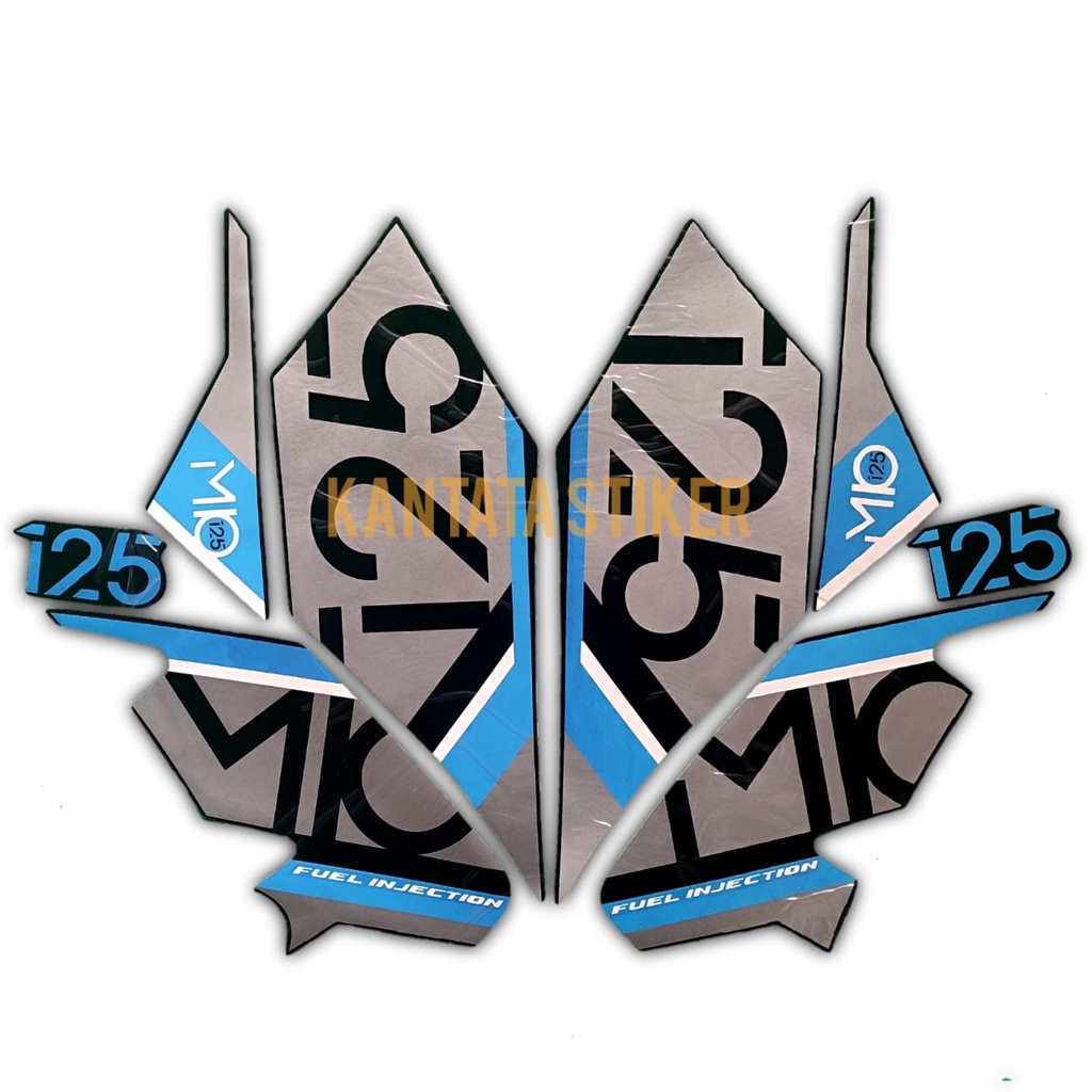 Stiker Striping Motor Yamaha Mio M3 125 2017 Biru