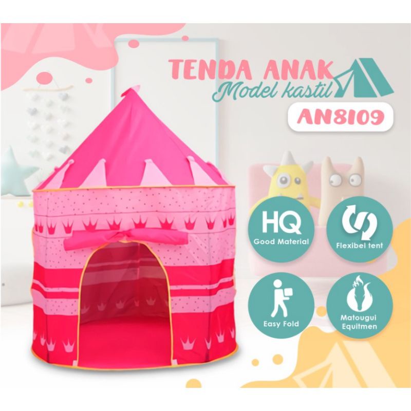 TENDA ANAK CASTLE JUMBO Camping Tent Bentuk Istana Kastel