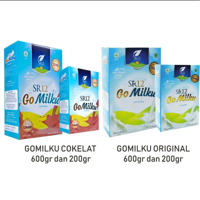 

SUSU KAMBING ETAWA SR12 GO MILKU ORIGINAL ATAU COKLAT 200gr