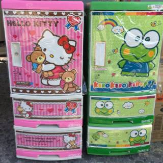  LEMARI  LACI NACASE PLASTIK  NAPOLLY HELLO  KITTY  Shopee 