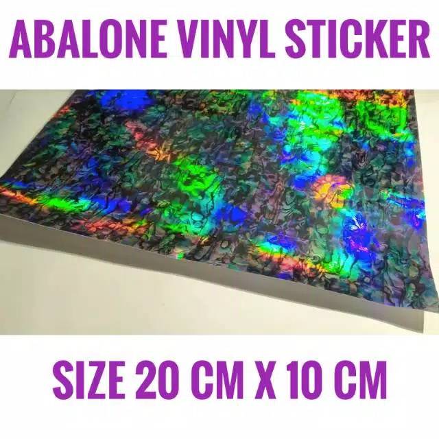 Stiker Abalone Vinyl Sticker Hologram Lure sticbait Popper Motif Kerang