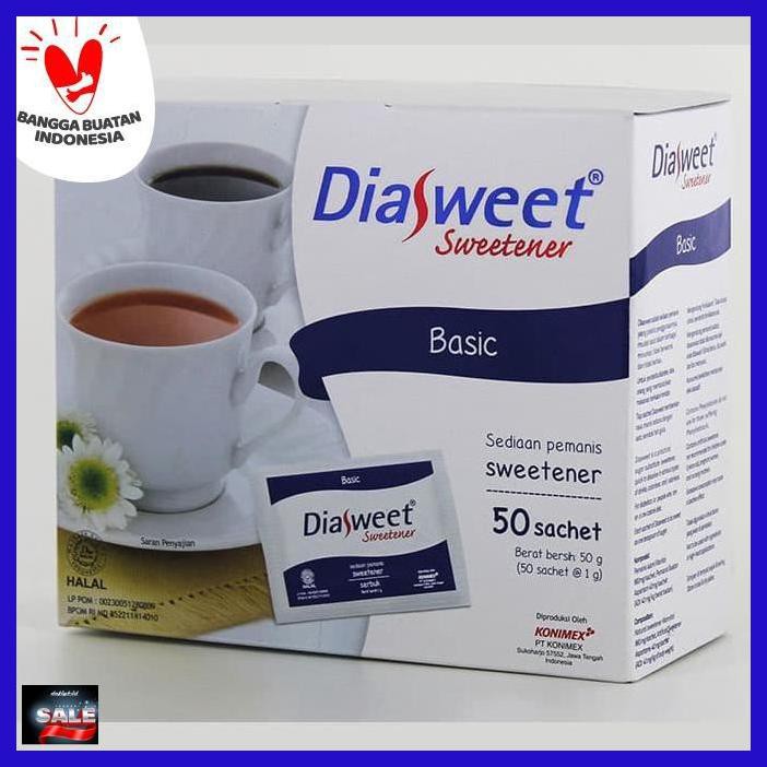 

SETEBAID- DIASWEET SWEETENER BASIC DOS 50 SACHET PEMANIS RENDAH KALORI DIABETES -ASLIII.