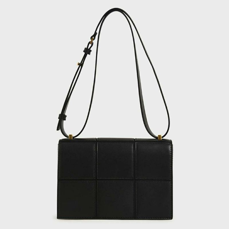 8.8 SALE | CK Textured Panelled Shoulder Bag