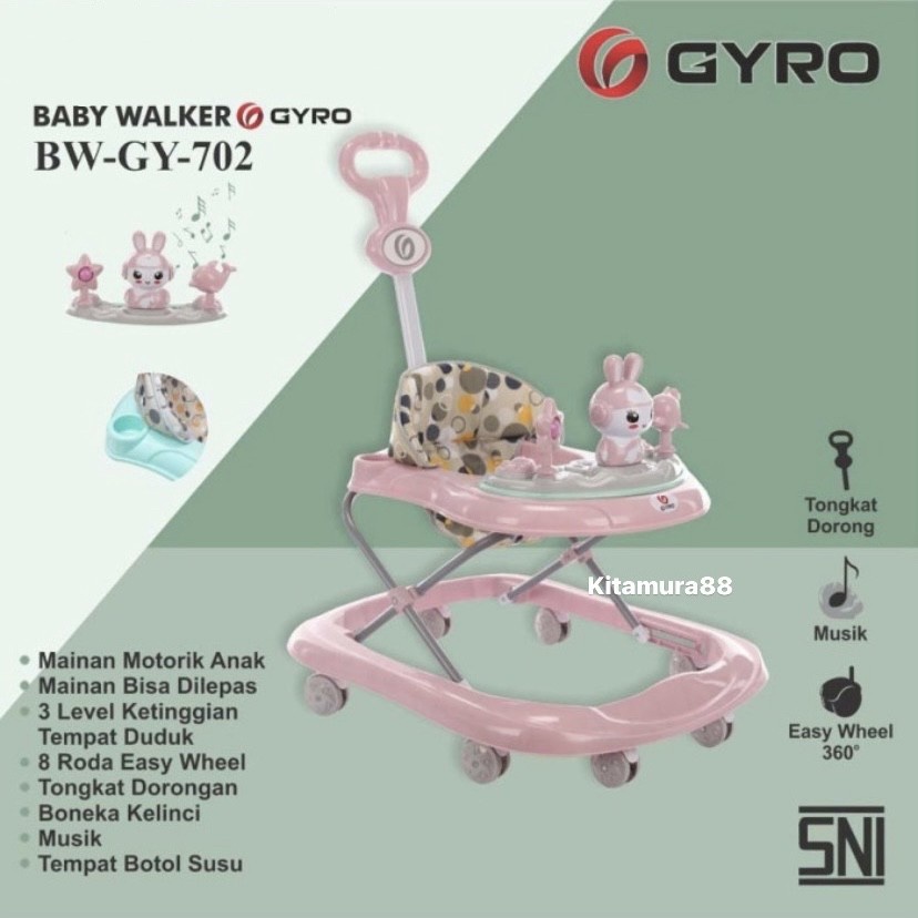 Baby Walker Anak Bayi - BABY WALKER GYRO GY 702