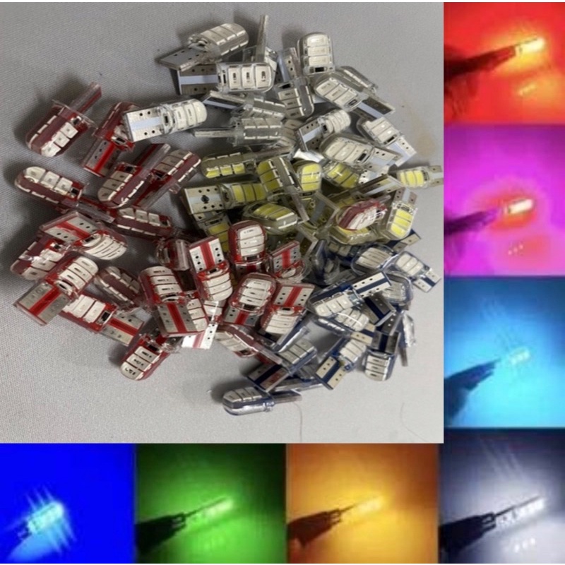 Lampu Sein-Sen jelly jely DIAM RED MERAH  HARGA 1pcs 6 Titik LED T10-T 10 sen colok motor sen tancap