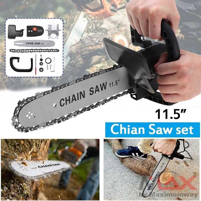 AbouTool Adapter Gerinda Gergaji Mesin Elektrik Chainsaw 11.5 Inch gergaji listrik