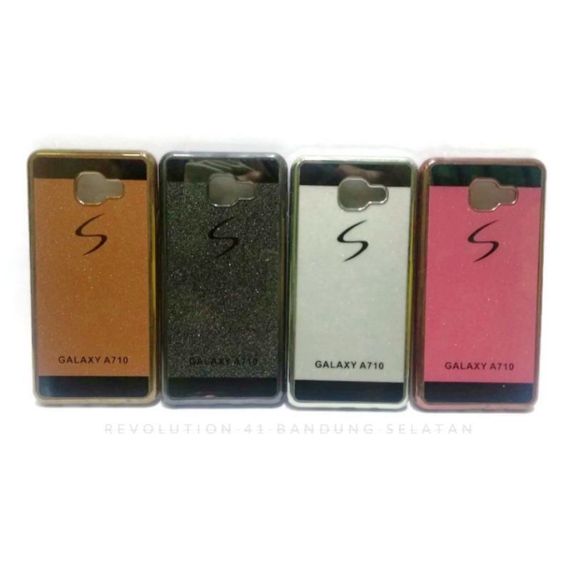 Silikon Hp Samsung A7 2016 A710 Karakter Motif Gliter Case Candy