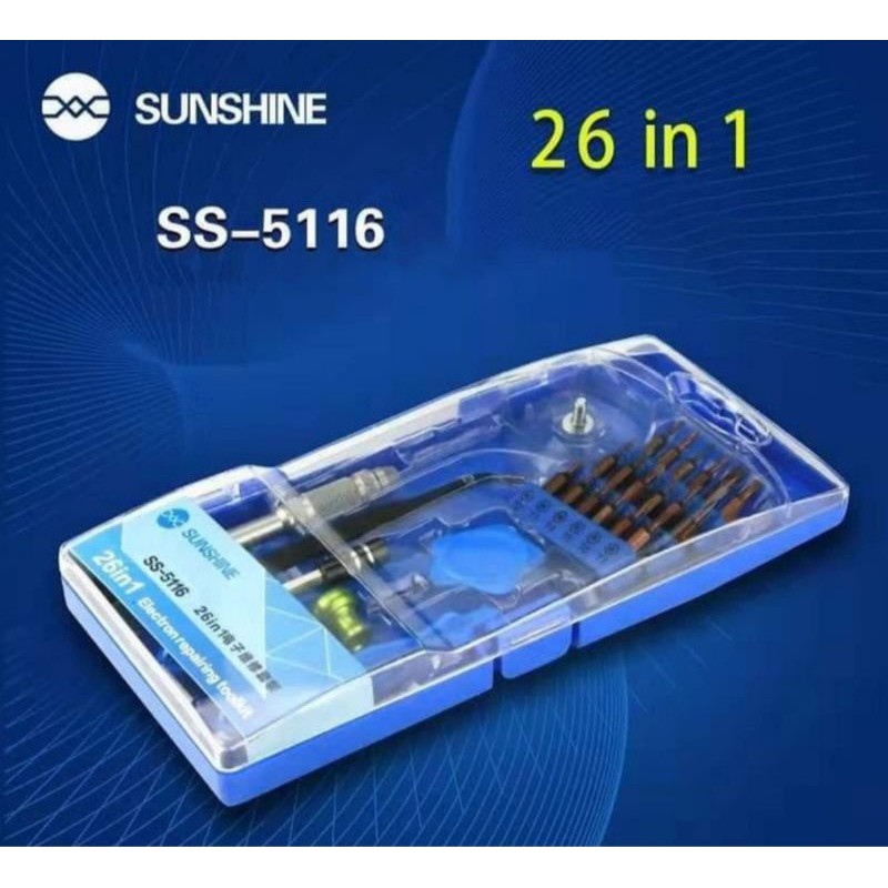 OBENG SET 26 IN 1 SS-5116 SUNSHINE TOOLS PEMBUKA LCD TOUCHSCREEN