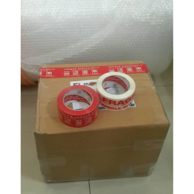 

NEW PAKET PACKING AMAN (BUBLE WRAP+KARTON+STIKER FRAGILE) MURAH