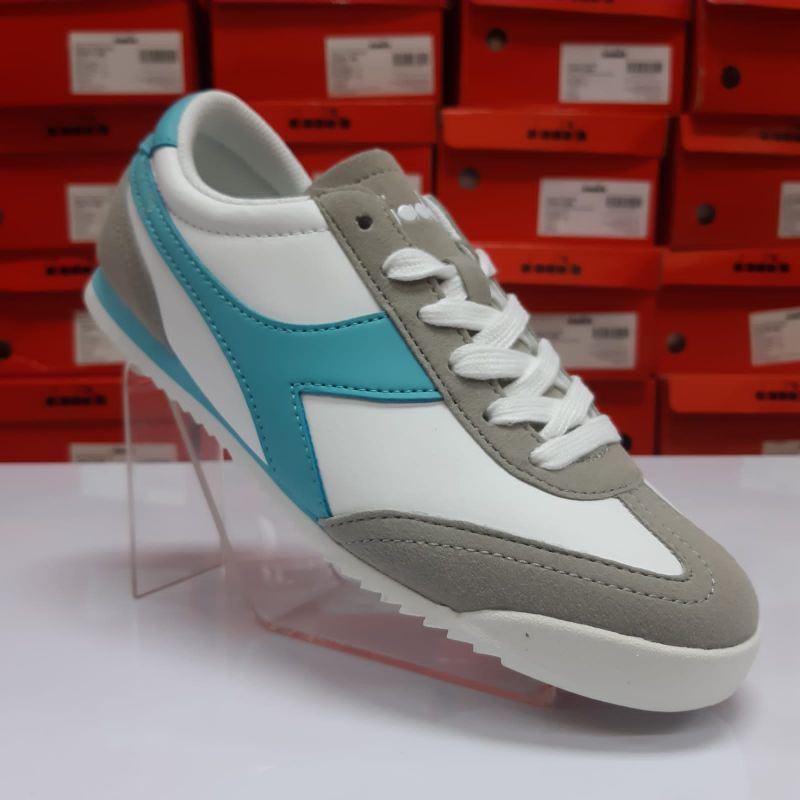 Sepatu Wanita Diadora Durano White Combinate Original Sneakers Casual