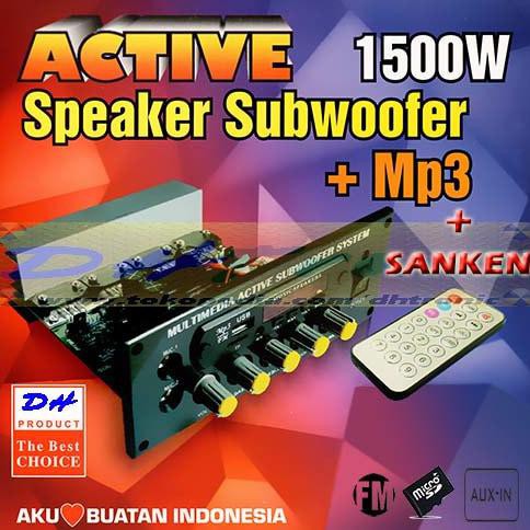 Kit Aktif Sanken 1500W Pmpo Digital Mp3 Radio Fm Remote Dhtron92 Ayo Beli