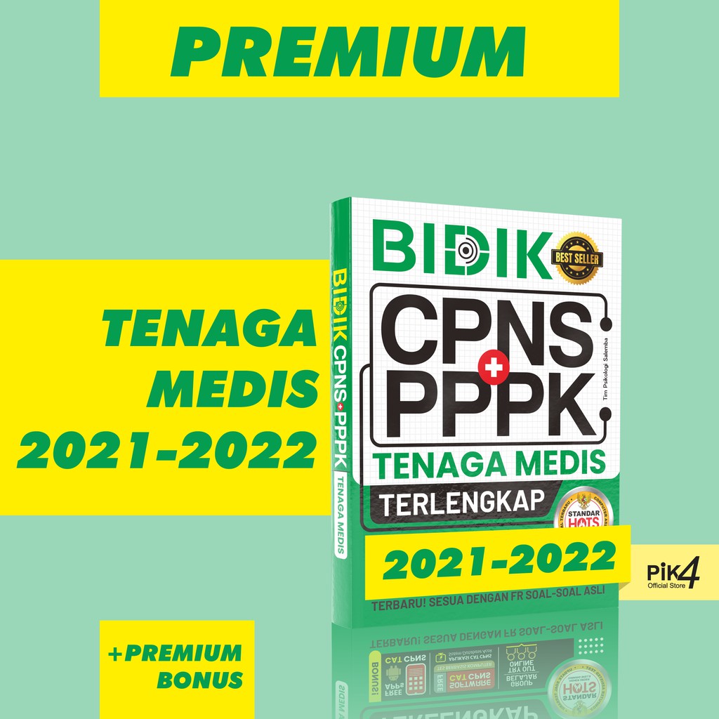 Premium Buku Bidik CPNS + PPPK Tenaga Medis Terlengkap 2021 - 2022 ASN skd skb