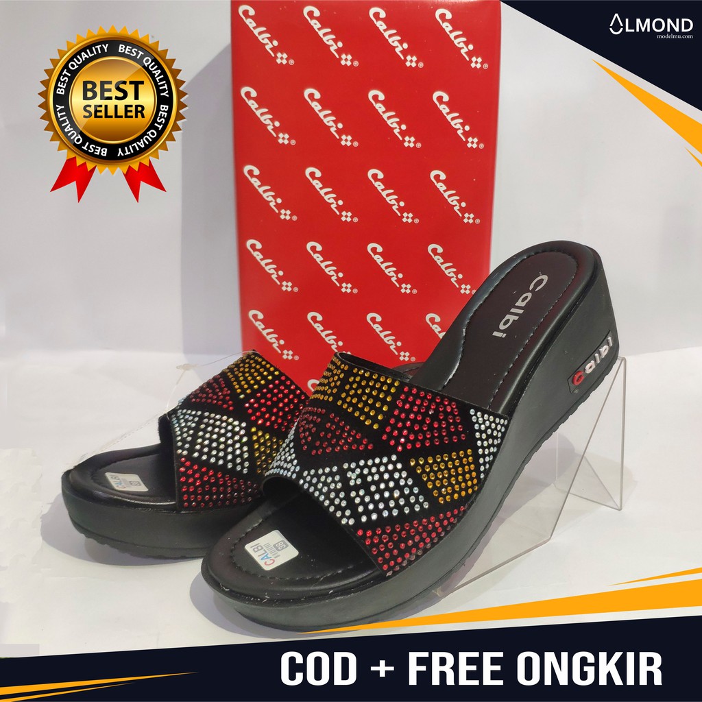  SANDAL  WANITA  WEDGES CALBI TERBARU  TRENDY  TRENDING FASHION 