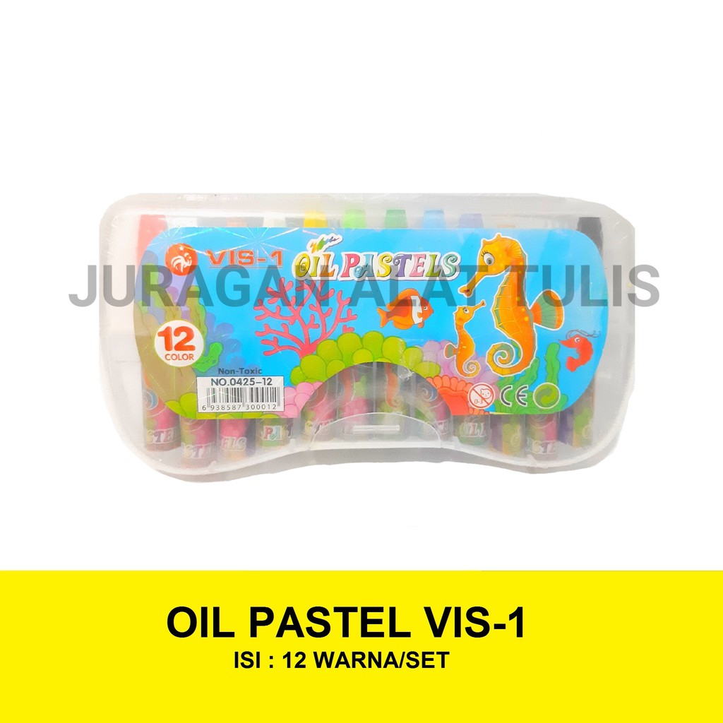 

OIL PASTEL / CRAYON / KRAYON VIS-1 12 WARNA