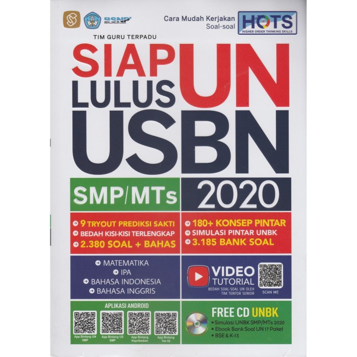  ⭐Siap⭐ Lulus Un Usbn Smp/Mts 2020 Free Cd Unbk MURAH-0