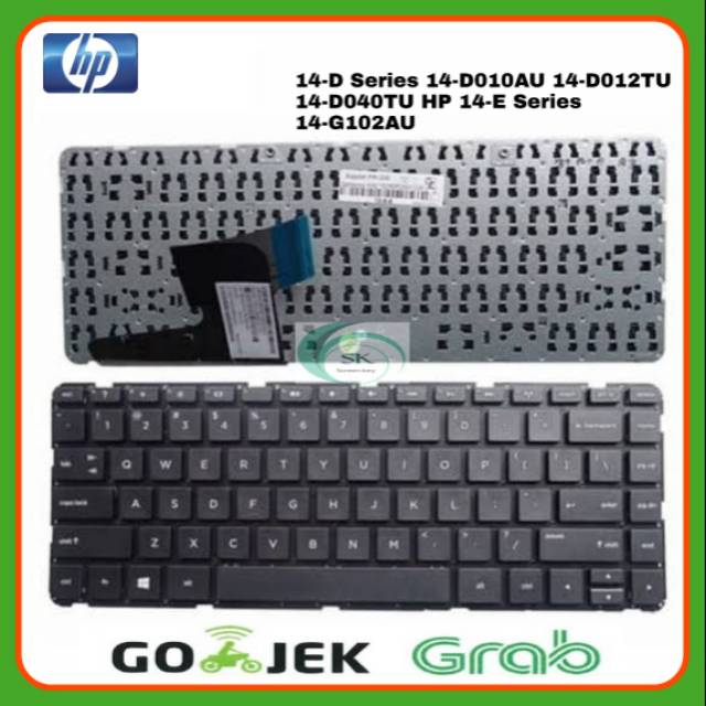 Keyboard Laptop HP Pavilion 14-D010AU 14-D012TU 14-040TU