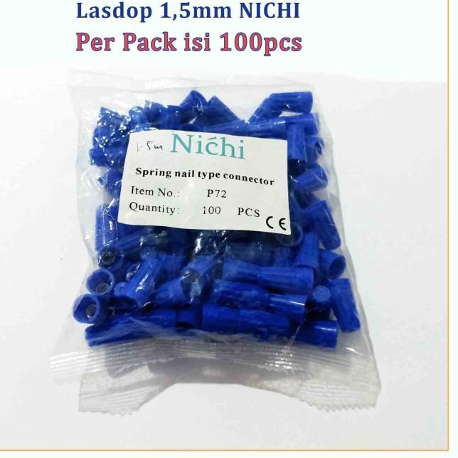 Best Seller Lasdop Las Dop Screw On Wire 1 5 Mm Per Pack Isi 100pcs Nichi Biru Ayo Diorder Shopee Indonesia