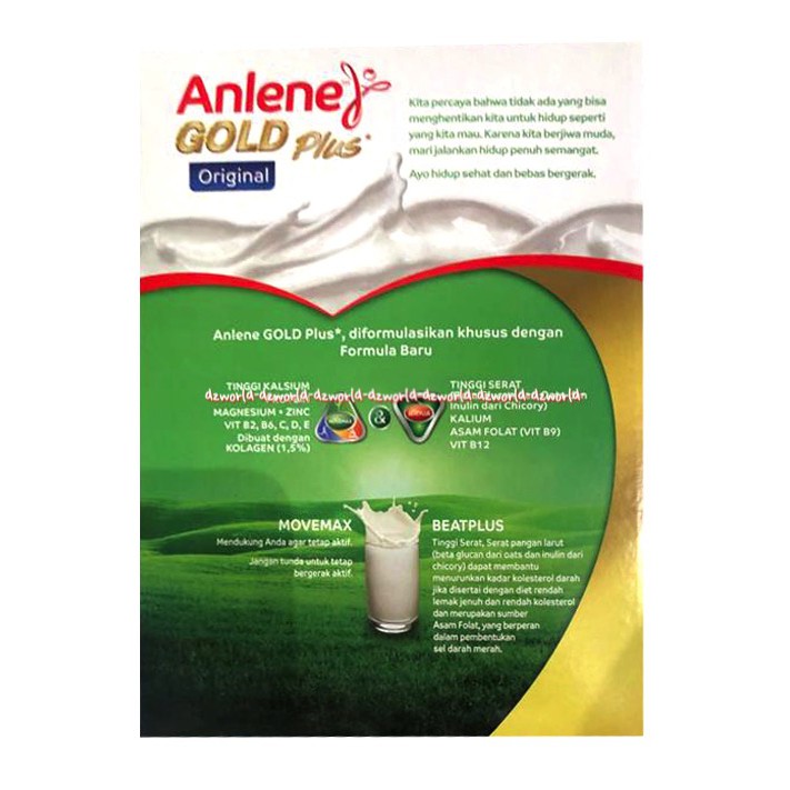 Anlene Gold Plus Original Susu Anline 650gr Susu Tinggi Kalsium Untuk Usia 51 Keatas Shopee Indonesia