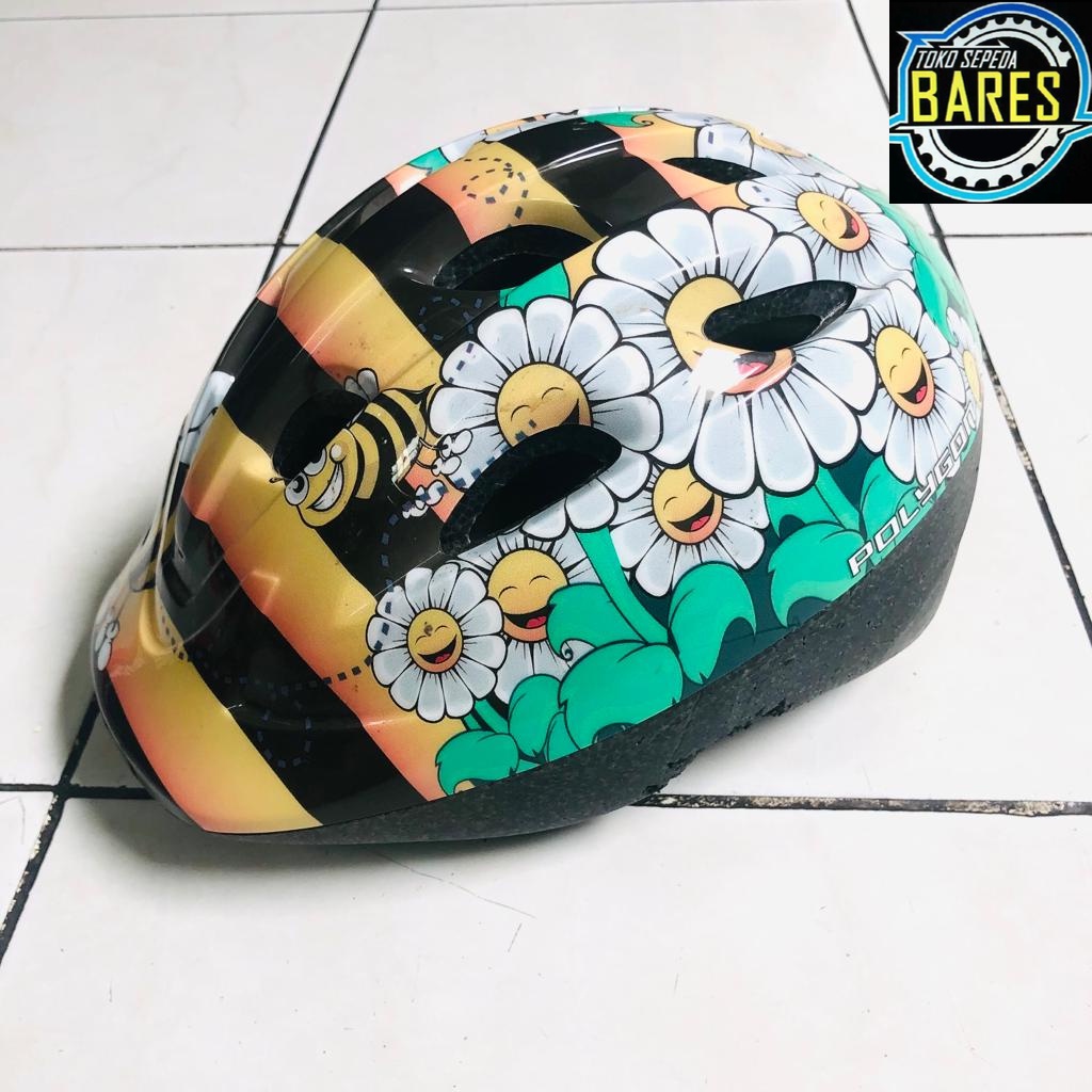 Helm Sepeda Anak Polygon Aero / Joie / Bee Yellow YJ-6