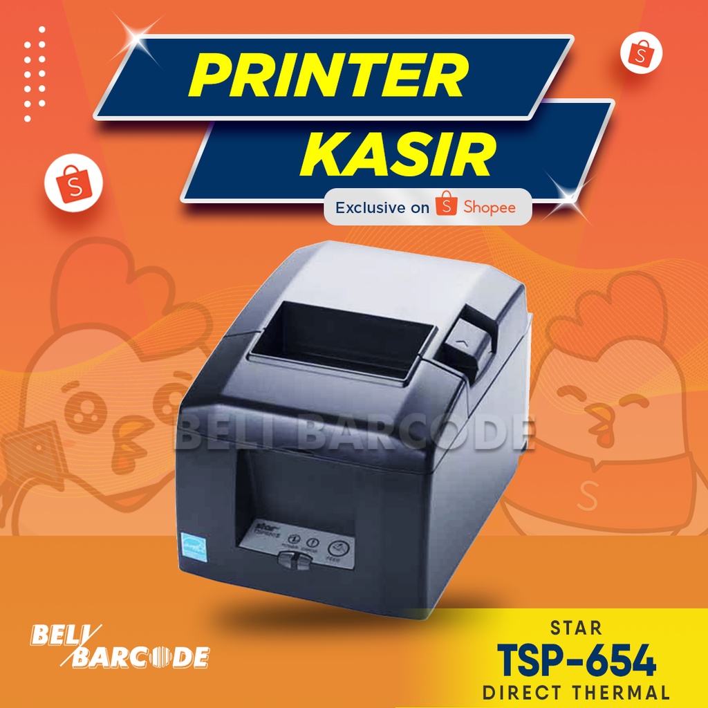 STAR TSP-654IISK Thermal Receipt Printer // Printer Kasir STAR TSP-654IISK Thermal 88mm