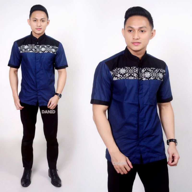 Baju Koko Baju Batik Pakai pria muslim