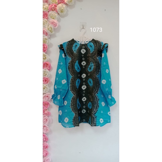 Blouse Jumputan Motif Pola Keong Antik